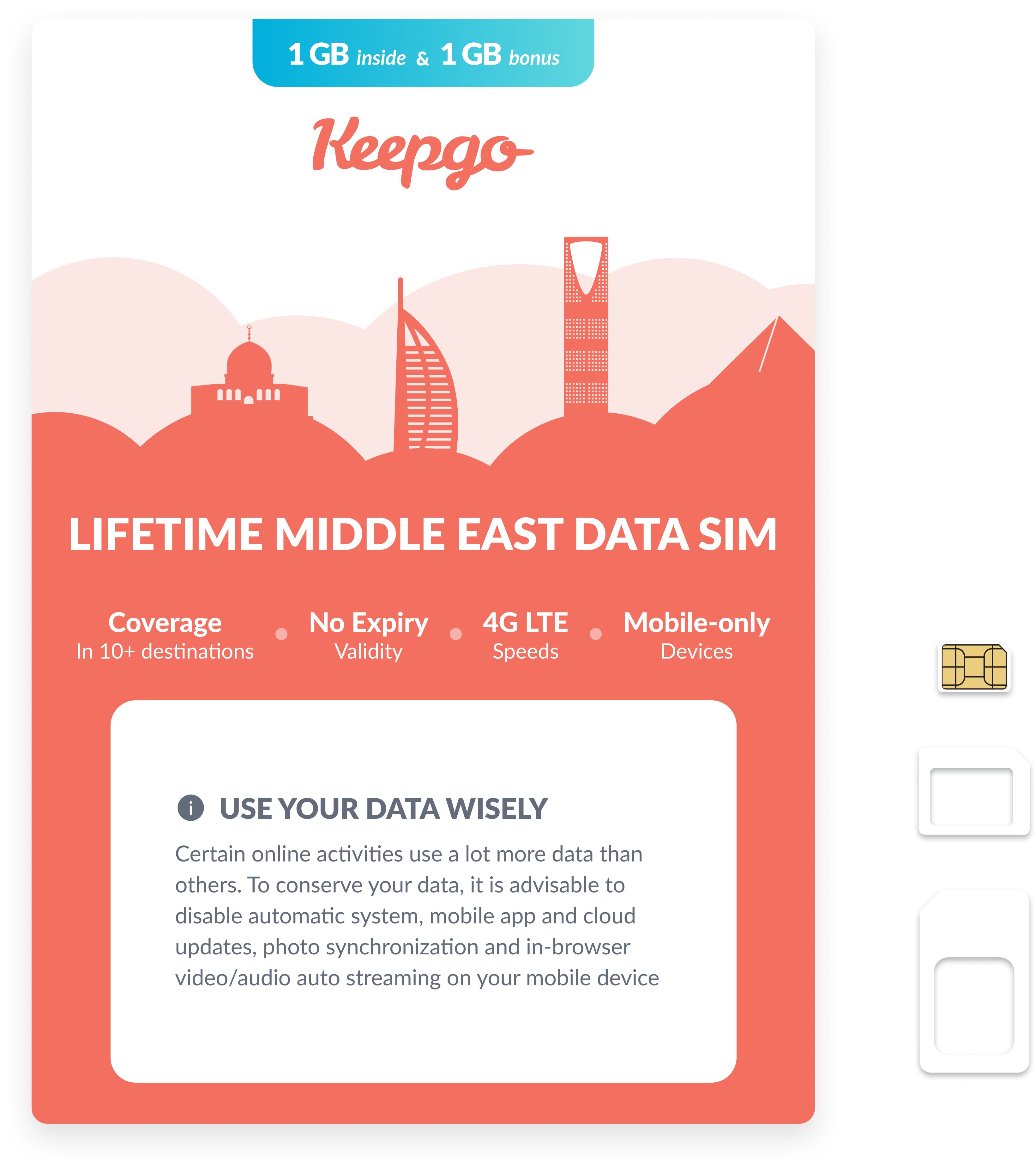 Lifetime Middle East SIM Card