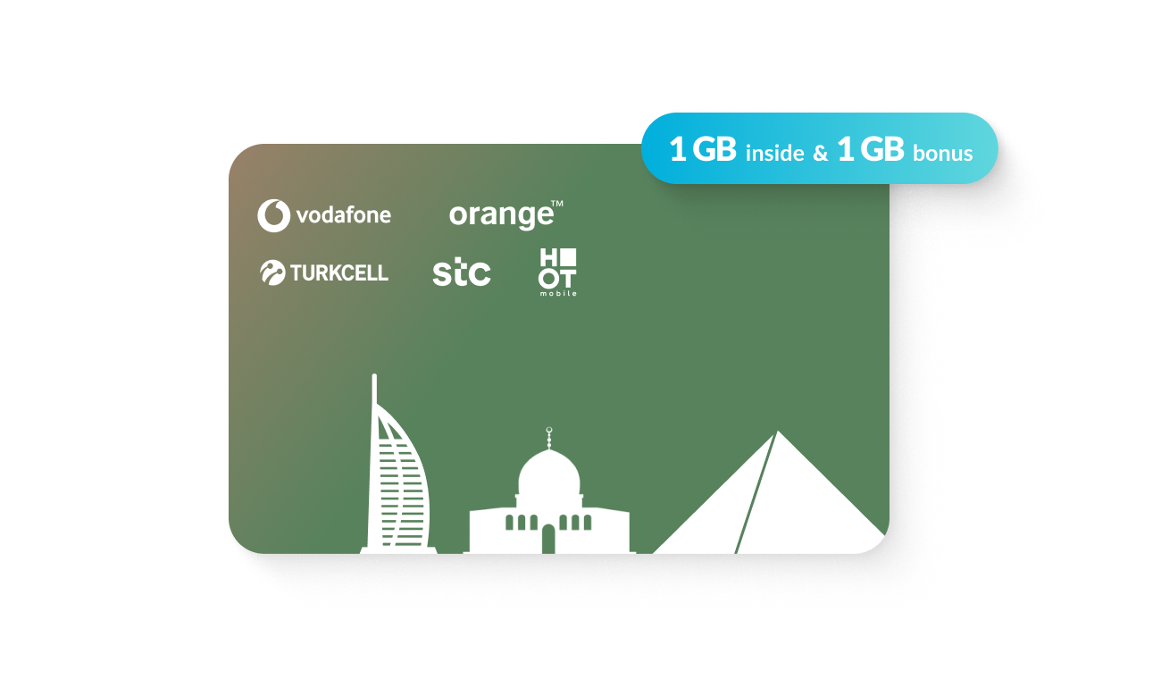 Lifetime Middle East SIM Card